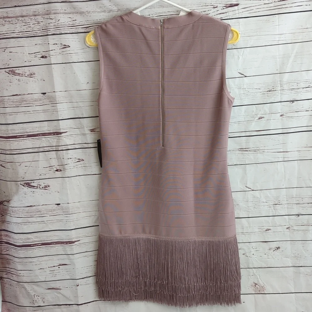 Venus Dress, bandage bodycon, Fringe Flapper, slimming, women's 22, NWT - Picture 4 of 12